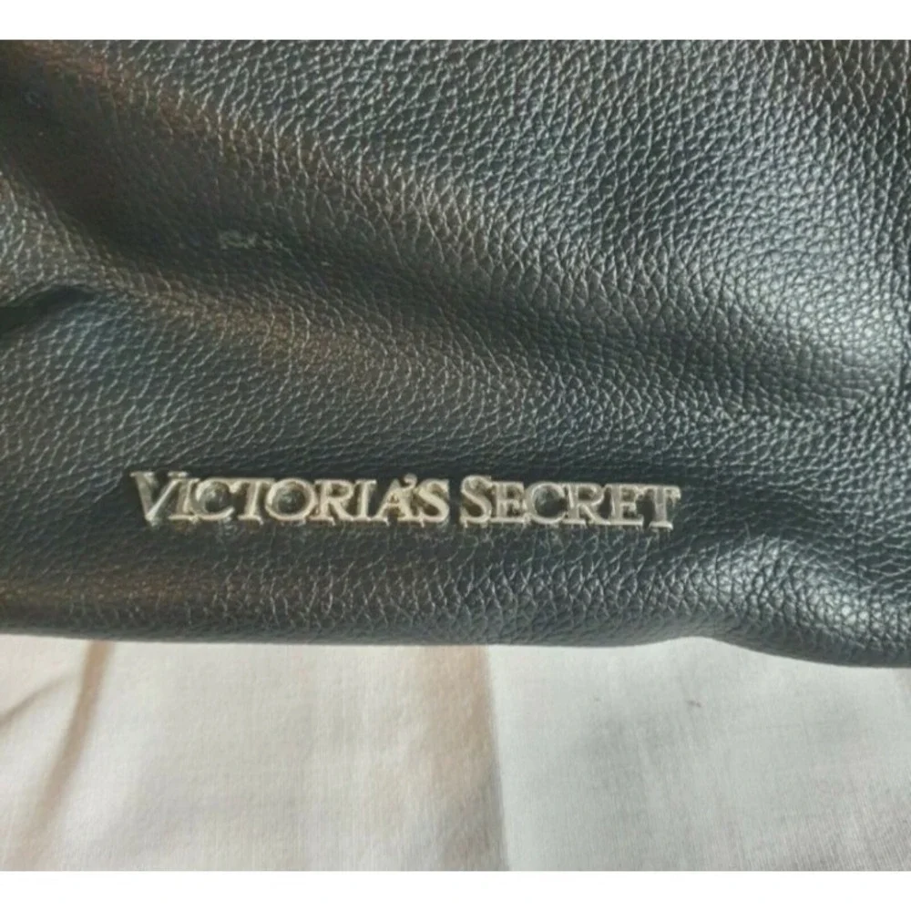 Victoria's Secret Fringe Black Backpack‎ 14x14x6 Purse Bag Girls Women - Picture 3 of 4
